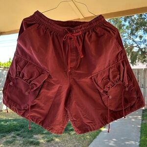Free People Burgundy Women's Shorts
